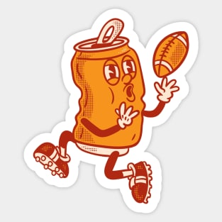 Retro cartoon American Football Sticker